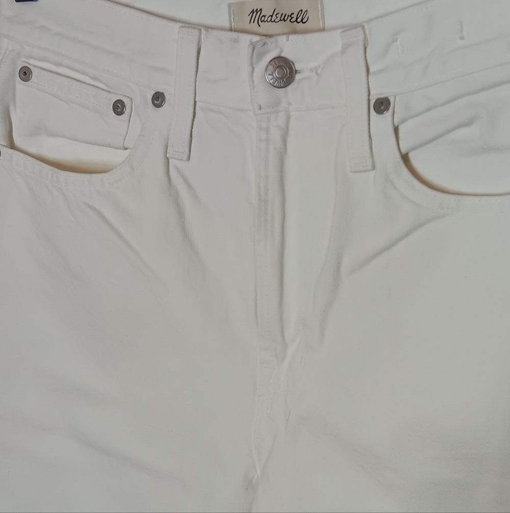 Madewell The Perfect Summer Jean White 27 - Picture 4 of 8
